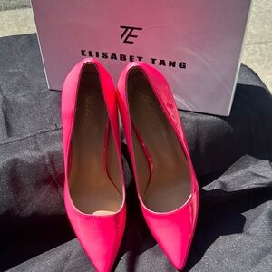 Vibrant Pink Pointed-Toe Heels